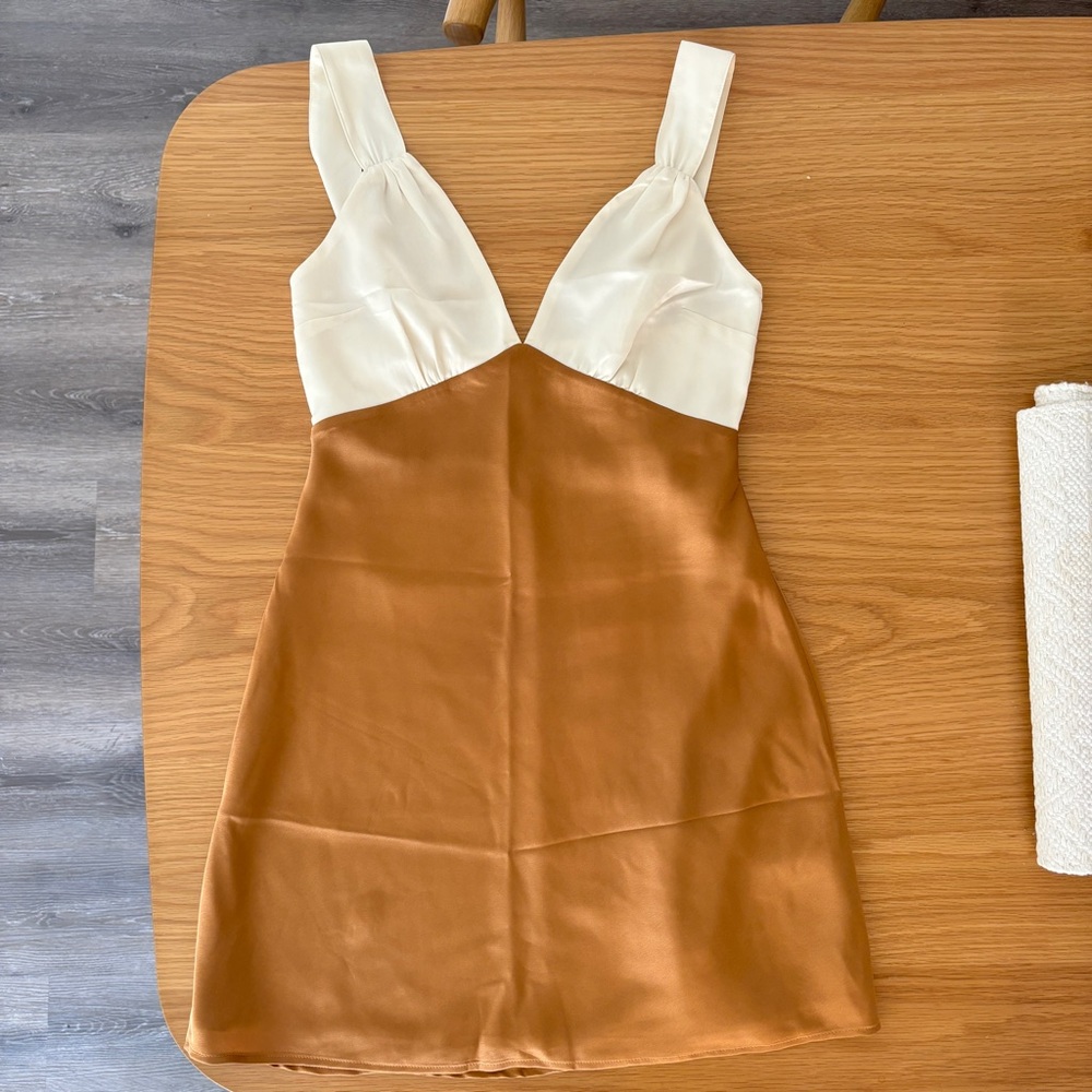 Satin slip mini dress Abercrombie